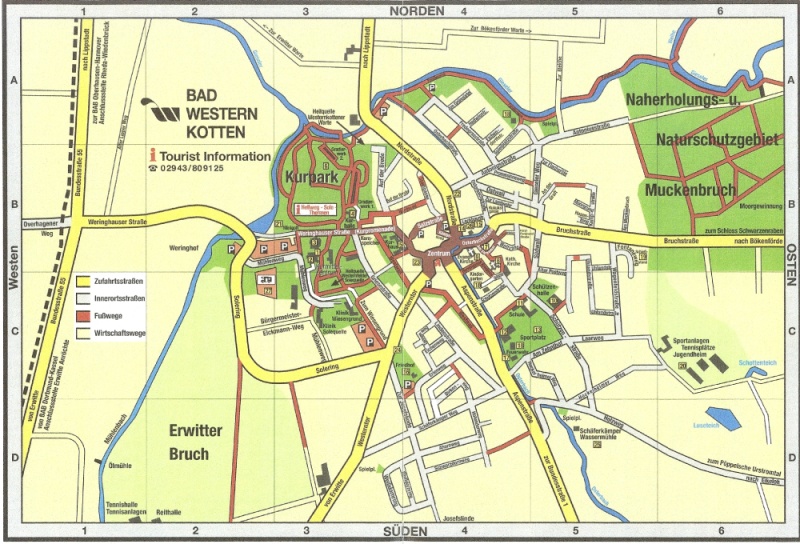 Ortsplan Bad Westernkotten